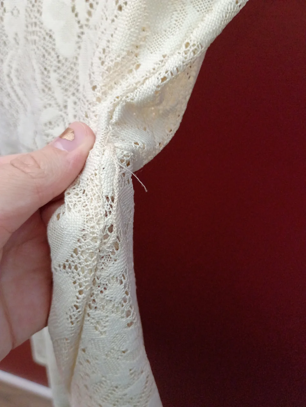 No Boundaries Cream Lace Skater Dress